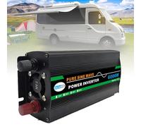 Inverter di potenza a onda sinusoidale pura, 3000 W-12000 W, convertitore da CC a CA 12/24/48/60 V, doppio display digitale, presa universale, ideale per casa, esterni, camper, campeggio