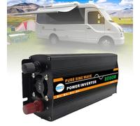 Inverter di potenza a onda sinusoidale pura, 3000 W-12000 W, da CC a CA 110 V/220 V, doppio display digitale, presa universale, ideale per sistemi solari, casa, esterni, camper, campeggio