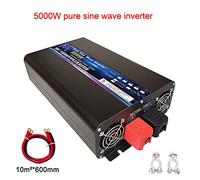 Inverter di potenza a onda sinusoidale pura 4000W 5000W DC 12V 24V 48V a AC220V Convertitore di banca di potere portatile Trasformatore di inverter for auto solare Migliora la dissipazione del calore(