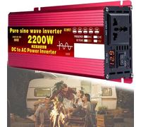 Inverter di potenza a onda sinusoidale pura da 1000 W/1600 W/2200 W/3000 W/3500 W/4000 W/5000 W/5500 W/6000 W/8000 W/12000 W, DC 12/24/48/60/72 V a AC 110 V/220 V, presa con display digitale, pannel