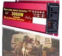 Inverter di potenza a onda sinusoidale pura da 1000 W/1600 W/2200 W/3000 W/3500 W/4000 W/5000 W/5500 W/6000 W/8000 W/12000 W, DC 12/24/48/60/72 V a AC 110 V/220 V, presa con display digitale, pannel