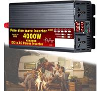 Inverter di potenza a onda sinusoidale pura da 1000 W/1600 W/2200 W/3000 W/3500 W/4000 W/5000 W/5500 W/6000 W/8000 W/12000 W, DC 12/24/48/60/72 V a AC 110 V/220 V, presa con display digitale, pannel
