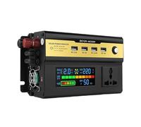Inverter di potenza for auto da 3000-6000 W, trasformatore da DC12/24 V a AC 220 con presa universale USB Usi multipli(12V,4KW)
