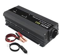 Inverter di Potenza Inverter 12V 220V Inversor De Corriente Para Display LCD Automatico Convertitore Di Potenza Presa Universale(Black 2600W)