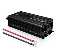 Inverter di Potenza Inverter 4000W Potenza Di Picco DC12V - AC110V/220V Invertitore Doppia Presa Ventilatori Intelligenti Convertitore Alimentatore LED Presa /(24V 220V A)