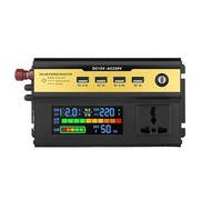 Inverter di Potenza Inverter A Onda Sinusoidale Modificata Peak 3000-6000W Trasformatore Per Auto Da DC12/24V A AC 220V Con Caricabatterie Universale USB(12V,3000W)