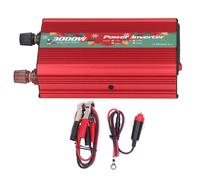 Inverter di potenza per auto, convertitore da CC a CA, con porta USB e presa CA, ventola di raffreddamento integrata e protezione da cortocircuito.