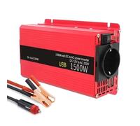 Inverter di Potenza Per BMW F10 F30 1500W Inverter Di Potenza Per Auto Da DC12V A AC220V Adattatore Convertitore Caricabatterie Portatile Presa Accessori(1500W Red B)