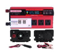 Inverter di potenza solare a onda sinusoidale modificata, robusto alloggiamento in alluminio per una maggiore durata, display LCD intelligente per un