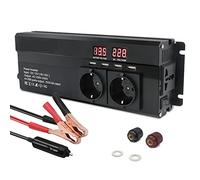 Inverter for auto 2600W Potenza DC 12V / 24V a AC 220 Display a LED e trasformatore for caricabatterie convertitore 4USB Migliora la dissipazione del calore