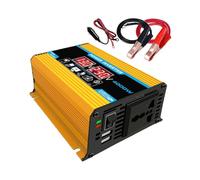 Inverter For Auto Da 4000 W, Adattatore Convertitore For Caricabatteria, Trasformatore Di Tensione Con Doppio Display Digitale LCD 12 V CC A 220 V/110 CA Sicuro Affidabile Utilizzo Multiuso(Yellow)