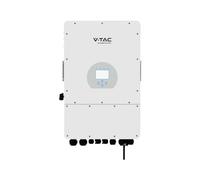 Inverter Fotovoltaico Trifase, Ibrido On-Grid/Off-Grid, Certificato CEI 0-21, Schermo LCD Touch a Colori, Smart Meter Integrato, WiFi e TA Inclusi, Garanzia 10 Anni, IP65 (12KW)