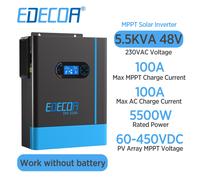 Inverter Ibrido Inversor 48V 220V 5500W 60-500V MPPT 120A Battery-Free PRO