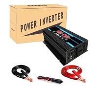 Inverter Inverter A Onda Sinusoidale Modificata Da 4000 W Convertitore Tensione Da 12V A 110V E 220V CC A CA Doppio Convertitore USB Voltmetro A LED Automatico Invertitore(BLACK,12V_220V)