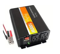 Inverter, Inverter di potenza a onda sinusoidale pura da 1500 W e 1000 W da 12 V a 110/120 V for auto, camper, solare, fuori rete(12V 110V 1000W)