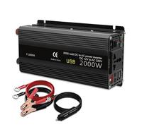 Inverter Inverter Per Auto 50Hz 1500W/2000W/2600W Adattatore Per Batteria Con Presa Universale Da DC12V A AC220V(2000W B LED,DC24V)