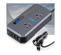 Inverter Inverter Per Auto Da 200 W, Convertitore Da CC 12 V A CA 110 V 220 V, Adattatore Di Alimentazione Per Auto, Spina USB Tipo C USA UE Convertitore Tensione(110V US)