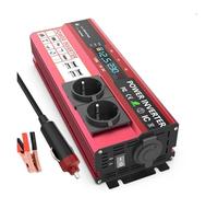 Inverter Inverter Solare Per Telefono Laptop Auto Inverter Di Potenza Da 12 V A 220 V 4000 W Display LCD Presa UE Doppia Porta USB Ricarica Rapida Convertitore Tensione(4000W)