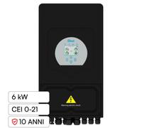 Inverter Monofase Ibrido On-Grid / Off-Grid 6kW IP65 10 Anni CEI 0-21 Display L