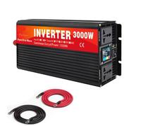 Inverter Onda Sinusoidale Pura 3000W, Convertitore Inverter Solare | Inverter/Convertitore Potenza A Bassa Frequenza Cc A Ca, Con Display Lcd E Digitale Per Elettrodomestici(60V)