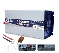 Inverter Onda Sinusoidale Pura 3500W/5000W/6000W/8000W/10000W/12000W Trasformatore di Potenza DC 12V 24V 48V 60V 72V a AC 110V 220V 230V 240V Convertitore Tensione Auto Solare Inverter(12000W,12Vto220