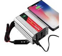 Inverter per auto 300 W - Adattatore portatile DC 12 V 110 V AC, due porte USB di ricarica rapida, indicatore di visualizzazione LED, caricatore multifunzionale leggero | Automobili, camion, furgoni