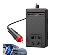 Inverter per auto - Convertitore 12 V 220 V per auto,Convertitore con controllo termico portatile per computer portatile da viaggio campeggio