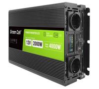 Convertitore di tensione LCD Green Cell 2000W/4000W da 12V a 230V Convertitore di tensione sinusoidale pura Convertitore inverter PowerInverter Convertitore CA CC Caricatore per auto per roulotte