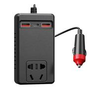 Inverter per Auto - Inverter Veicolo 220V | Controllo della Temperatura Caricatore Portatile Adattatore Batteria Presa per Veicolo Campeggio Auto Camion Computer Portatile Campeggio