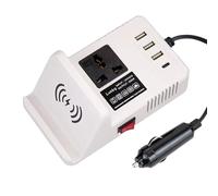 Inverter per caricatore auto da 200 W - Convertitore di tensione automobilistica, adattatore di ricarica rapida | 3 porte USB per laptop per tablet di telefonia mobile, alimentazione del veicolo, elet