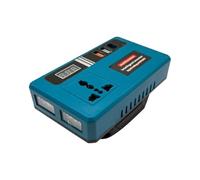 Inverter per veicoli da 21 V - Adattatore per generatore portatile con luce LED integrata | Convertitore di caricabatterie elettronico per auto, camion, campeggio auto all'aperto, viaggi di emergenza,