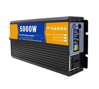 Inverter Portatile a Onda sinusoidale Pura da 24 V a 110 V 50 Hz, Potenza di Picco 5000 W/2500 W, convertitore di Potenza Mobile da CC 12 V 24 V 48 V 60 V 72 V a CA 110 V 220 V, Inverter sol