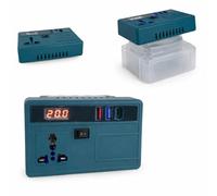 Inverter Portatile DC 18/21V a 110/220V AC SENZA Batteria Convertitore Corrente con 2 USB e Type-C Compatibile Batterie Tipo Makita per Campeggio Auto Casa