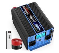 Inverter Potenza Convertitore Potenza DC 12V/24V A AC 230V Inverter Solari Trasformatori Onda Sinusoidale Per Pura Display LCD USB Telecomando Convertitore Auto(24V 230V 8000W EU)