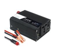 Inverter Potenza Inverter Di Potenza DC 12V A AC 220V 230V 500W Nero Convertitore Di Tensione Trasformatore Automatico Adattatore Doppia USB Presa Universale UE Convertitore(Uni)