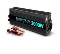 Inverter Potenza Trasformatore Inverter Di Potenza 2000 W CC 12 V A CA 220 V Convertitore Automatico Di Tensione Solare Nero Per Accessori Auto Da Esterno Convertitore(12V,EU Socket B)