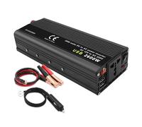 Inverter Presa Universale LED Voltmetro Inverter Potenza DC 12V/24V A AC 220V 1500W/2000W/2600W Convertitore Tensione Presa Accendisigari Invertitore(DC12V,1500W PEAK_UNIVERSAL)