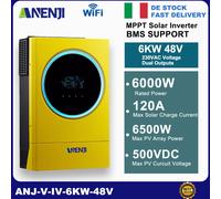 Inverter solare 6KW MPPT Griglia Ibrida Cravatta con Due Uscite 48V 120A 500V