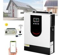 Inverter Solare Ibrido 1.0-10.2KW,Caricabatterie Fuori Rete a Onda Sinusoidale Pura 12V/24V/48V Con Display Lcd,Regolatore Di Carica Solare Mppt 40/80/120/160A per Accumulo Di Energia Domestico 2KW
