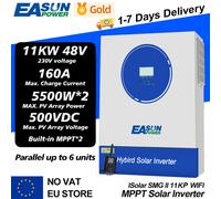 Inverter solare ibrido 11KW 11000VA 48V Inverter fotovoltaico integrato Dual MPPT 160A Inverter Off Grid con WIFI RS485 SMG II 11KW