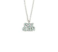 Invertika Collana Donna Lumika Metallo Placcato argento con Pendente Pole Queen Smaltato Sky - Regolabile 45-60 cm - Metallo Eco-Friendly Ipoallergenico e Nickel Free - Made in Italy