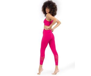 Invertika Top Completo da Donna - Leggings Snellente Sportivo da Donna in Microfibra Rosa Leggings Anticellulite - Modellante - Contenitivo - Termico Vita Alta Made in Italy_M/L