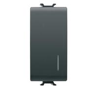 Invertitore 1M 1P 16Ax Illuminabile Loc.Nero ( GEWISS cod. GW12092 )