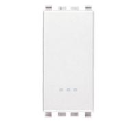 Invertitore 1P 16Ax 250V Bianco Illuminabile ( VIMAR cod. 20013.B )