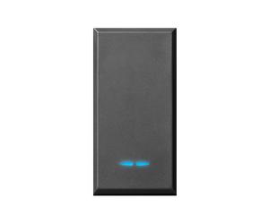 Invertitore Ave Tekla colore nero 1P 16AX illuminabile 445004