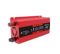 Invertitore Convertitore Potenza Portatile Per Auto Convertitore Potenza Da CC 12V/24V A CA 220V 230V 240V Invertitore Per Accendisigari Display LCD(Red 2600W,Universal)