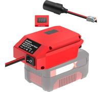 Invertitore da 18 V a 12 V per batteria Einhell da 18 V | Adattatore per accendisigari, ideale per utensili elettrici, strisce luminose a LED e progetti robotici fai da te