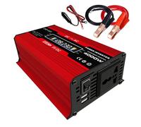 Invertitore di potenza Convertitore inverter for auto da 4000 W, display LCD, trasformatore di tensione, adattatore for auto, convertitore di carica a onda sinusoidale modificata(Rot)
