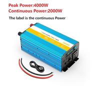 Invertitore di potere, Inverter con caricabatteria Inverter for auto Trasformatore a onda sinusoidale pura Batteria di backup(4000W,12V)