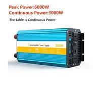 Invertitore di potere, Inverter con caricabatteria Inverter for auto Trasformatore a onda sinusoidale pura Batteria di backup(6000W,24V)